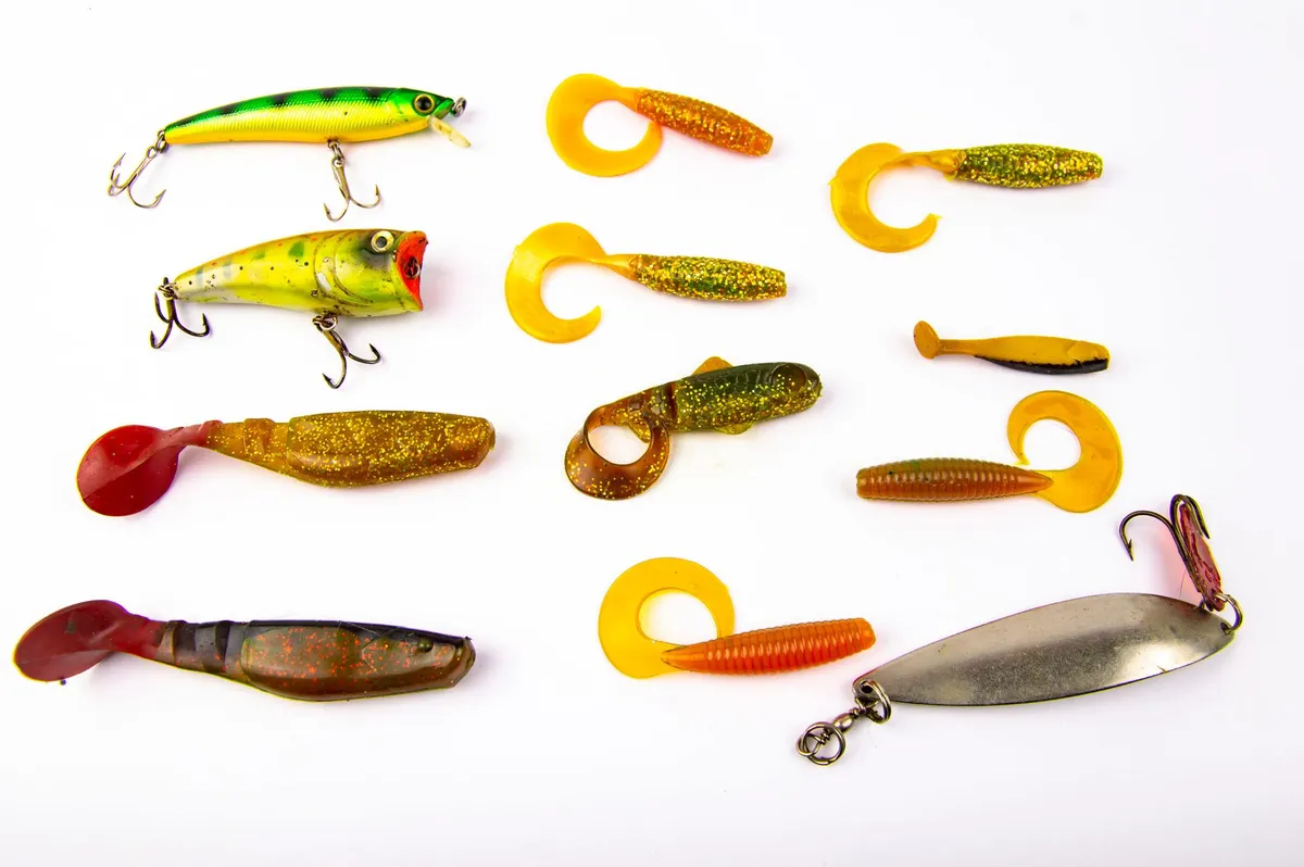 Soft plastic lures and spoons