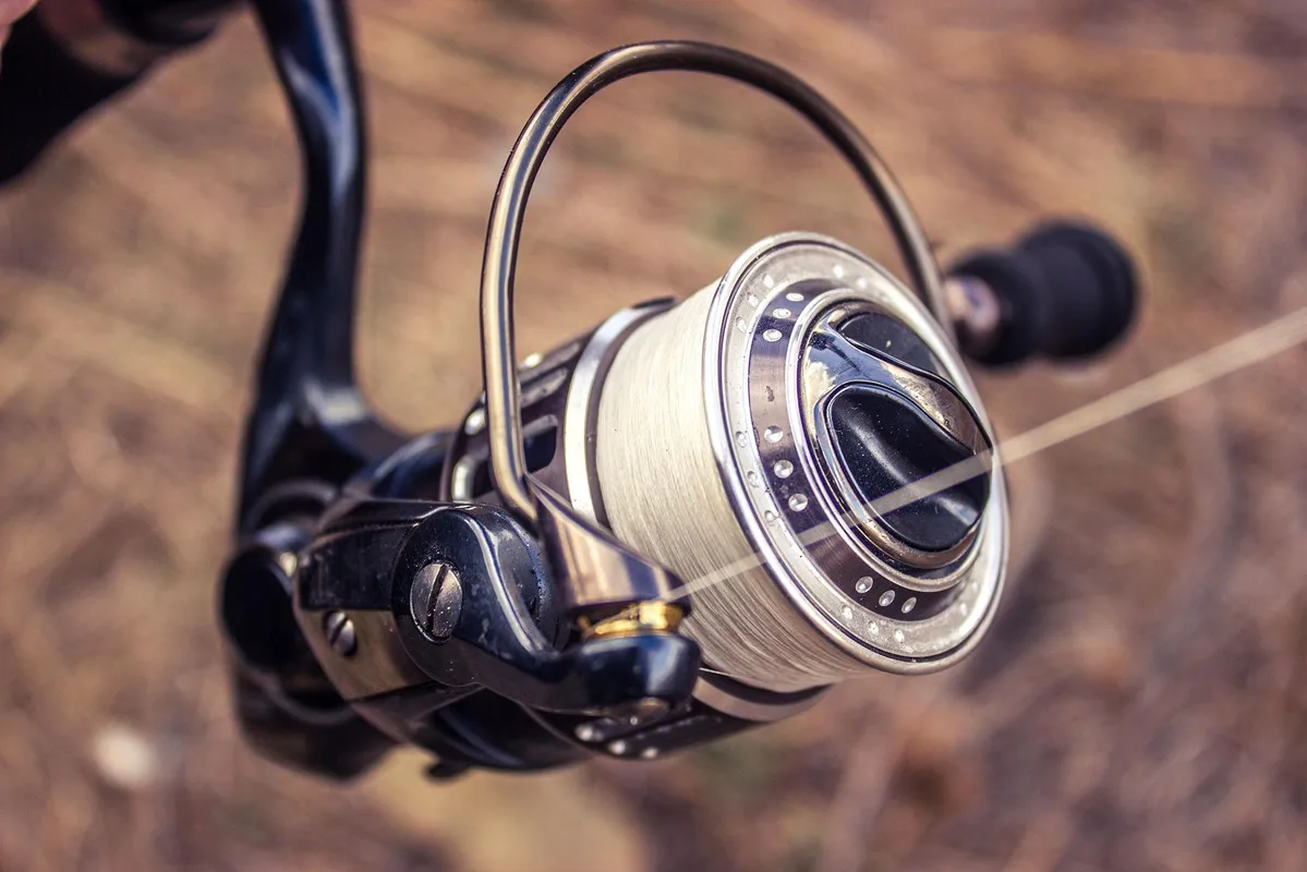 Spinning reel closeup
